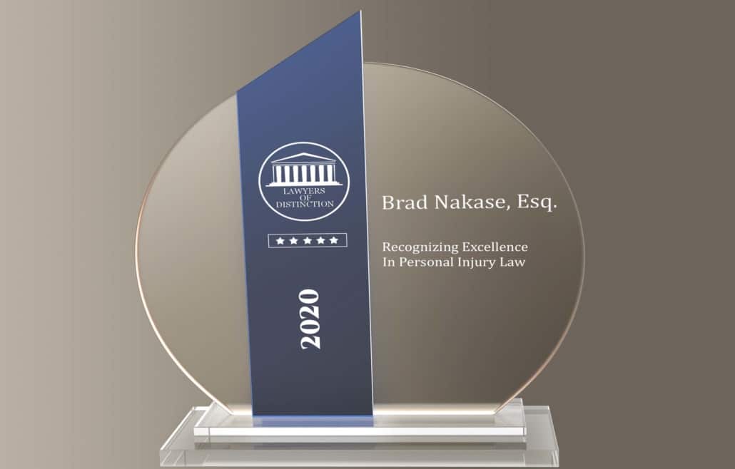 Award Lawyers of Distinction 2020 - Brad Nakase