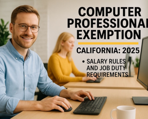Computer Professional Exemption California - 2025 Salary Rules and Job Duty Requirements