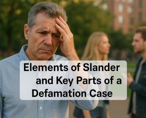 Elements of Slander and Key Parts of a Defamation Case