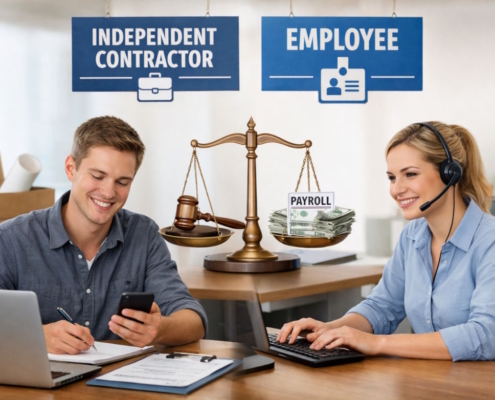 How is an independent contractor different from an employee