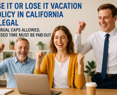 Use It or Lose It Vacation Policy in California - Legal Rules and Accrual Caps