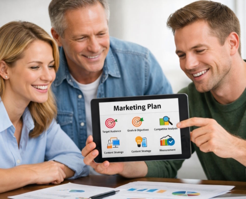 What are the components of a marketing plan